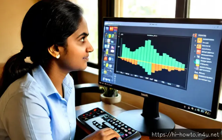 Home 17 유튜브 SEO 최적화 활용법 - Photorealistic home-office scene of a Hindi-speaking Indian content creator optimizing a video chann...